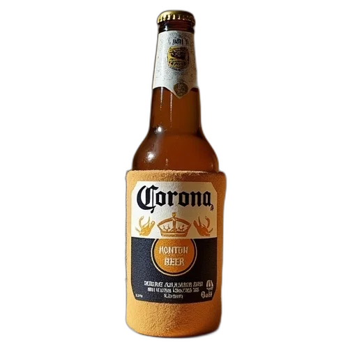 bottle, crown, food, weapon, 3d render, photorealistic, golden, corona transparent PNG cut-out