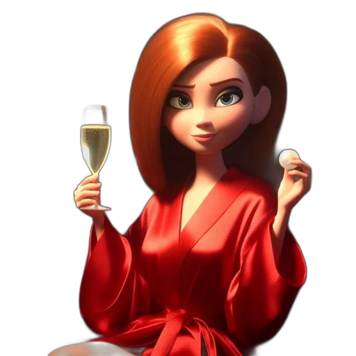 dress, jewelry, concept art, 3d render, cartoon, fantasy art, animated, woman transparent PNG cut-out