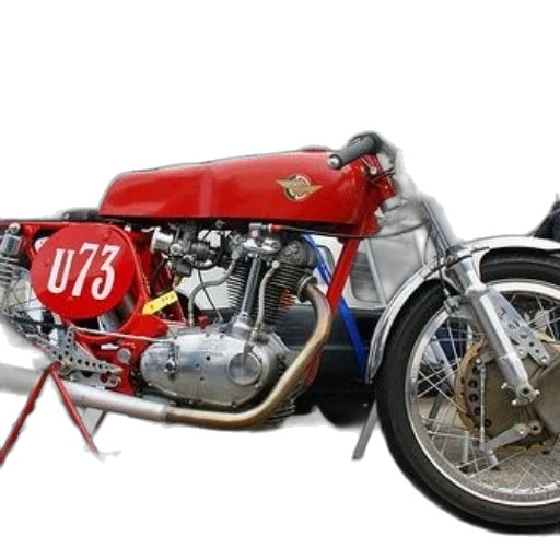 photorealistic, red, motorcycle, number, u73, parked, front, tent transparent PNG cut-out