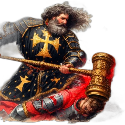 sword, fantasy art, concept art, photorealistic, turbulent, medieval, battlefield, bearded transparent PNG cut-out