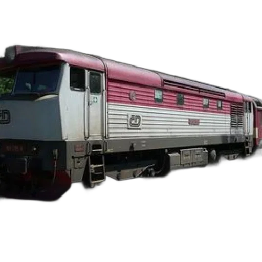 3d render, photorealistic, red, silver, train, tracks, greenery, background transparent PNG cut-out