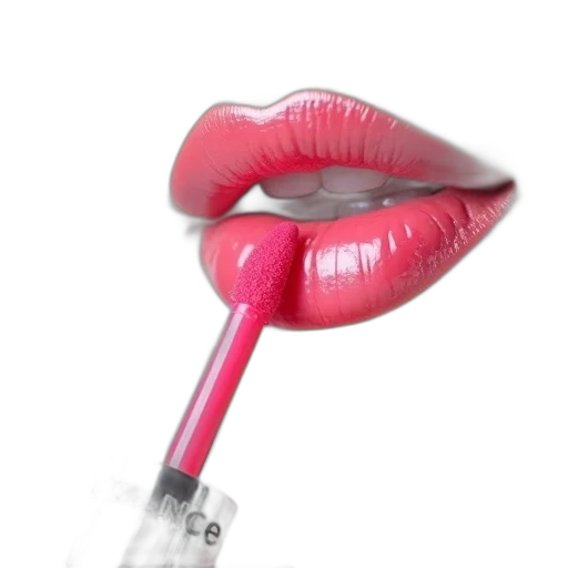 staff, photorealistic, 3d render, close-up, image, shiny, pink, lip transparent PNG cut-out