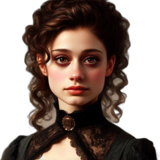 face, dress, staff, crown, fantasy art, photorealistic, concept art, oil painting transparent PNG cut-out