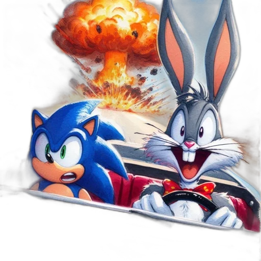 car, weapon, concept art, comic book art, 3d render, fantasy art, fire, sonic transparent PNG cut-out