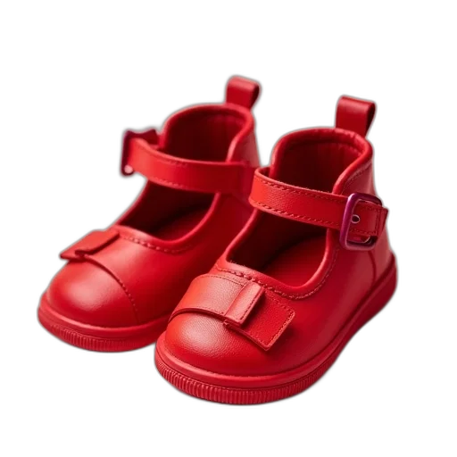 shoes, 3d render, photorealistic, red transparent PNG cut-out