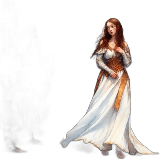 dress, sword, fantasy art, concept art, pixel art, photorealistic, fire, snow transparent PNG cut-out