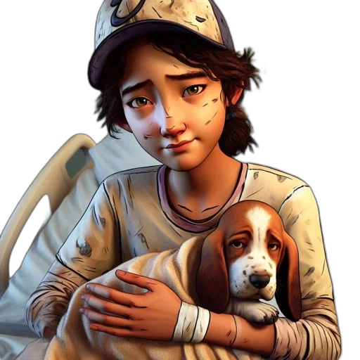 staff, animal, concept art, photorealistic, comic book art, fantasy art, wounded, young transparent PNG cut-out