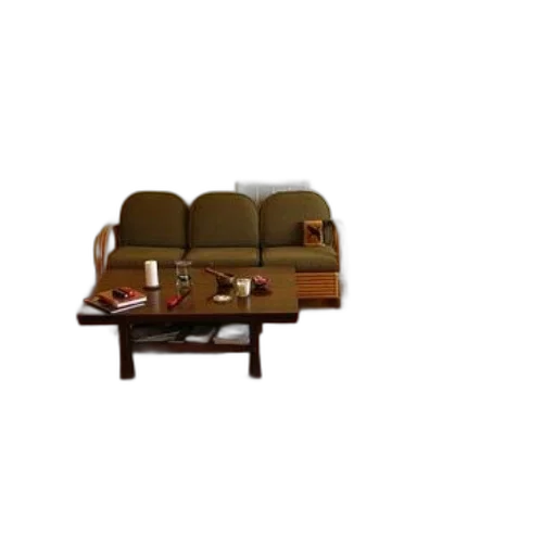 furniture, 3d render, concept art, photorealistic, earth tones, cozy, living, room transparent PNG cut-out