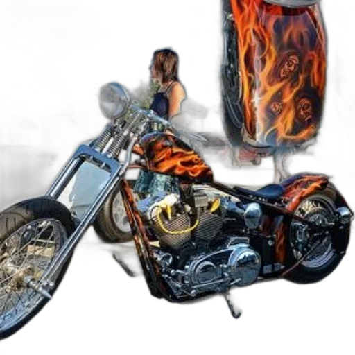 weapon, car, jewelry, photorealistic, 3d render, concept art, fantasy art, fire transparent PNG cut-out
