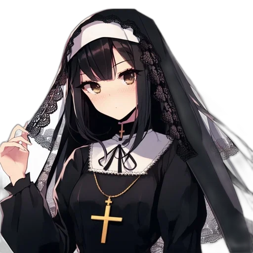 dress, crown, jewelry, staff, anime, pixel art, concept art, fantasy art transparent PNG cut-out