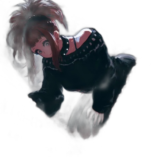 hair, creature, jacket, robot, concept art, watercolor, photorealistic, anime transparent PNG cut-out