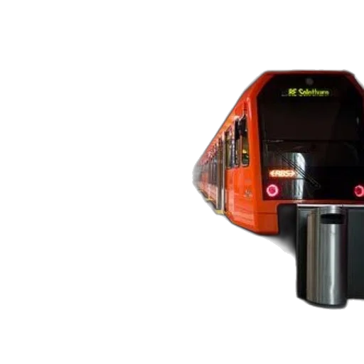 robot, 3d render, modern, subway, station, orange, train, platform transparent PNG cut-out