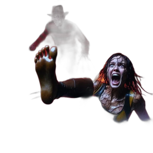 creature, mask, concept art, comic book art, 3d render, fantasy art, underwater, fire transparent PNG cut-out