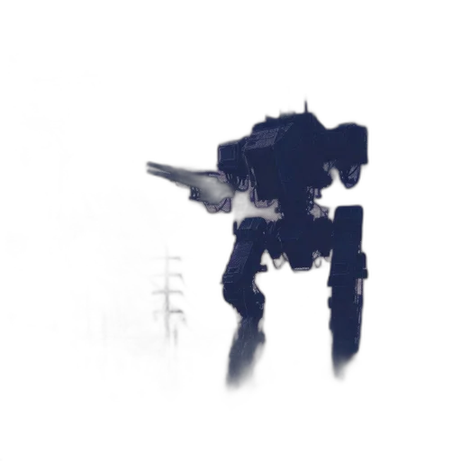 robot, weapon, creature, animal, concept art, pixel art, 3d render, watercolor transparent PNG cut-out