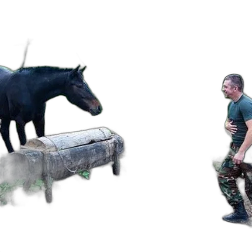 animal, weapon, creature, concept art, 3d render, photorealistic, forest, man transparent PNG cut-out