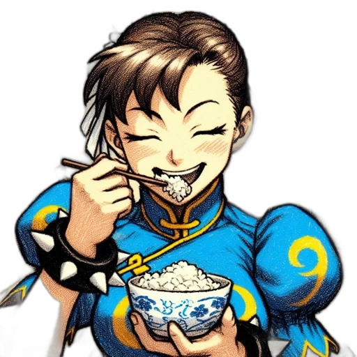 food, staff, face, comic book art, anime, cartoon, concept art, animated transparent PNG cut-out