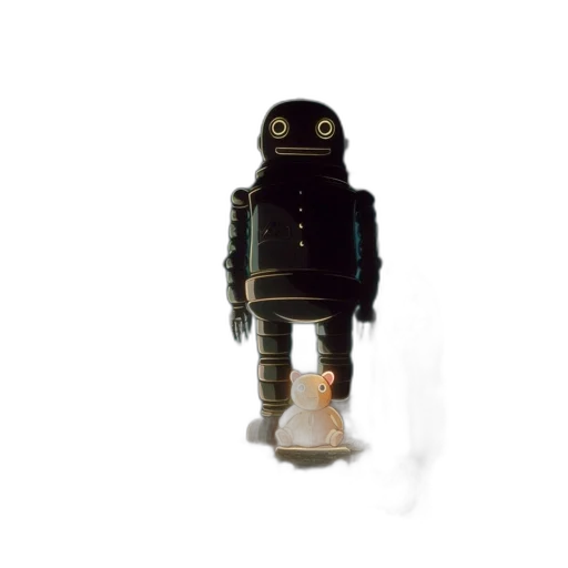 robot, jacket, mask, creature, 3d render, concept art, pixel art, cyberpunk transparent PNG cut-out