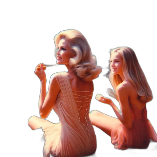 dress, hair, jewelry, concept art, 3d render, cartoon, photorealistic, outer space transparent PNG cut-out