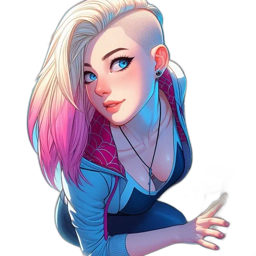 jacket, face, hair, staff, comic book art, concept art, cartoon, fantasy art transparent PNG cut-out