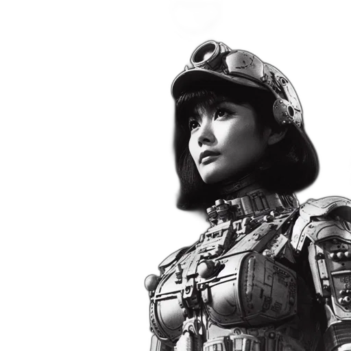 robot, photorealistic, concept art, comic book art, 3d render, monochrome, shot, futuristic transparent PNG cut-out