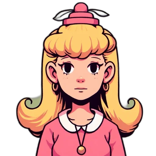 hat, crown, staff, dress, pixel art, cartoon, anime, concept art transparent PNG cut-out