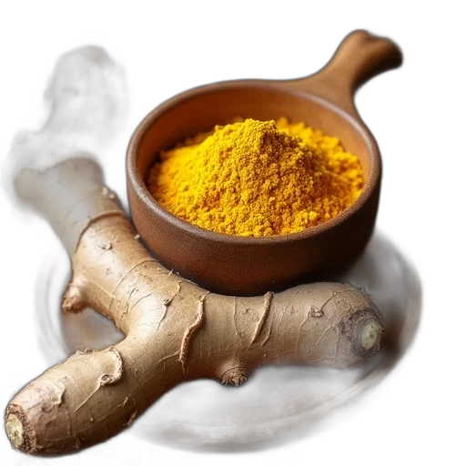food, golden, ginger, powder transparent PNG cut-out