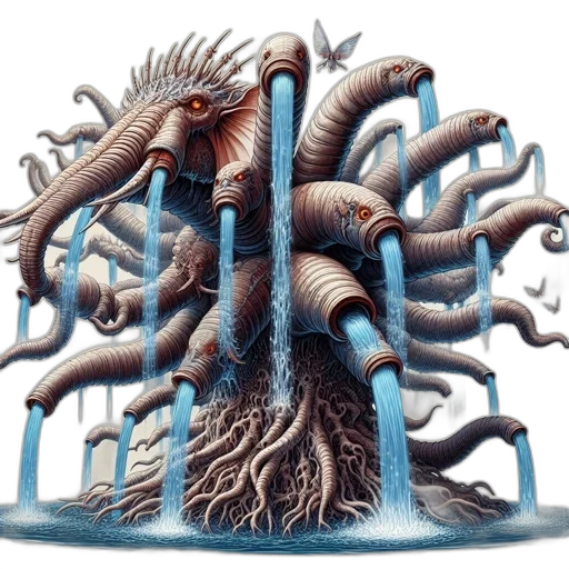 creature, hair, dragon, crown, concept art, fantasy art, 3d render, photorealistic transparent PNG cut-out