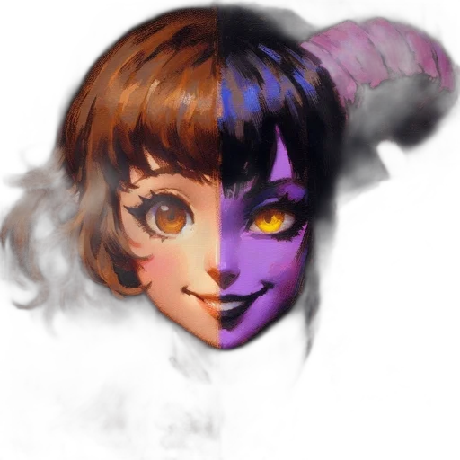 mask, face, crown, creature, fantasy art, concept art, anime, photorealistic transparent PNG cut-out