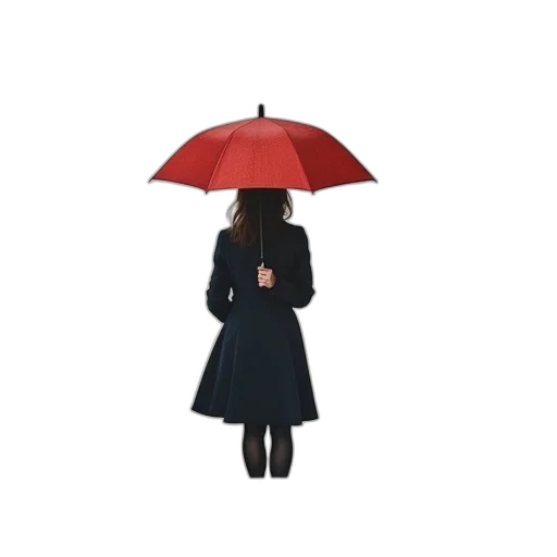 umbrella, jacket, hat, dress transparent PNG cut-out