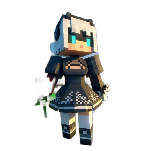 staff, weapon, sword, robot, 3d render, pixel art, fantasy art, anime transparent PNG cut-out