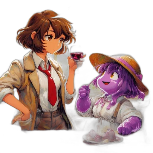 staff, concept art, pixel art, watercolor, oil painting, fire, pastel, colorful transparent PNG cut-out