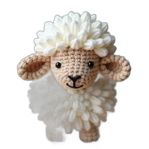 how, make, own, crochet, sheep, easy, tutor transparent PNG cut-out