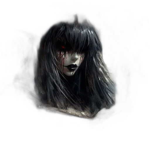 mask, face, hair, creature, photorealistic, fantasy art, concept art, comic book art transparent PNG cut-out