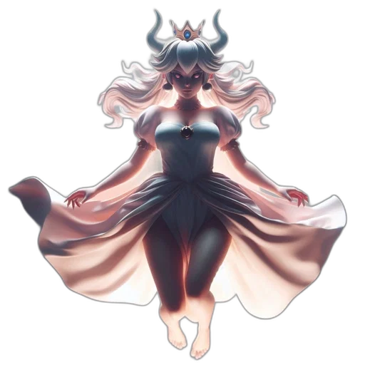 dress, crown, creature, dragon, concept art, fantasy art, pixel art, watercolor transparent PNG cut-out