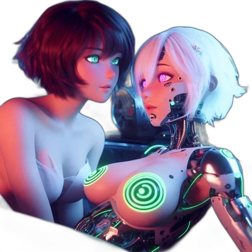 robot, weapon, jewelry, mask, cyberpunk, concept art, 3d render, fantasy art transparent PNG cut-out