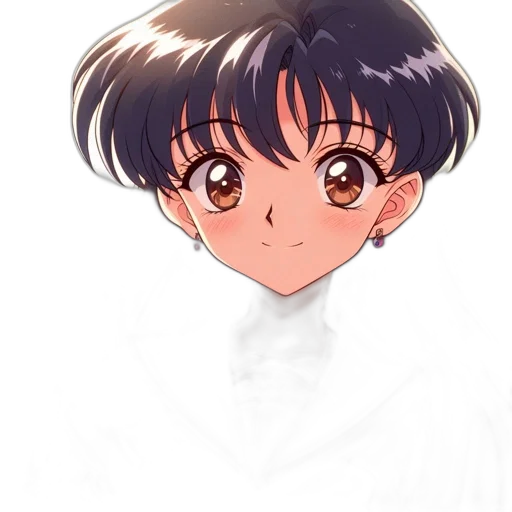 hair, face, staff, creature, anime, cartoon, watercolor, photorealistic transparent PNG cut-out