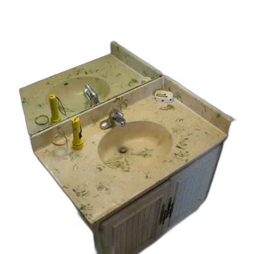 furniture, robot, 3d render, concept art, underwater, outer space, bathroom, dirty transparent PNG cut-out