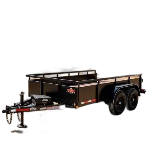 weapon, black, utility, trailer, brand, name, iron, bull transparent PNG cut-out