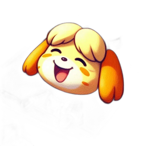 staff, animal, face, creature, pixel art, concept art, anime, cartoon transparent PNG cut-out