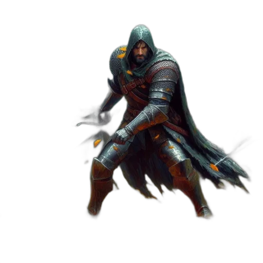 sword, weapon, staff, concept art, fantasy art, 3d render, pixel art, dark transparent PNG cut-out