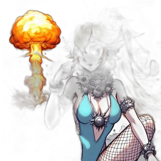 dress, weapon, concept art, fantasy art, comic book art, pixel art, fire, underwater transparent PNG cut-out