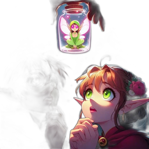 bottle, concept art, pixel art, fantasy art, watercolor, fire, underwater, outer space transparent PNG cut-out