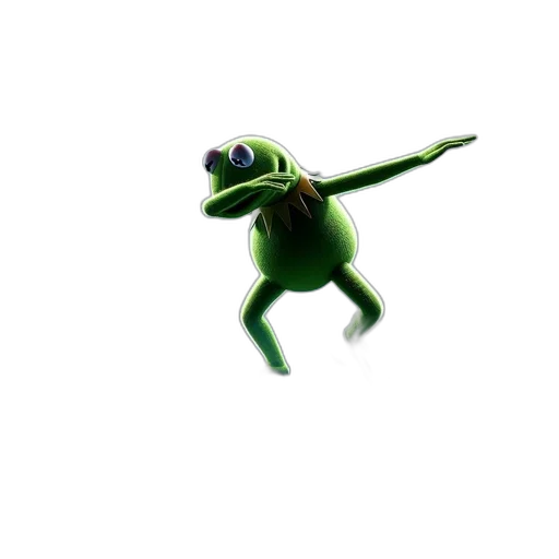 dragon, creature, animal, staff, 3d render, photorealistic, concept art, green transparent PNG cut-out