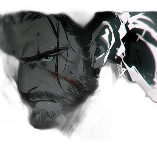 mask, weapon, face, sword, concept art, comic book art, fantasy art, cyberpunk transparent PNG cut-out