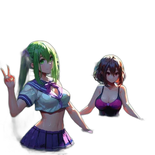 creature, weapon, robot, hair transparent PNG cut-out