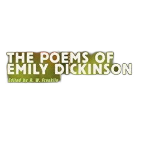 poems, emily, dickinson, edited, franklin, featuring, vibrant, cover transparent PNG cut-out