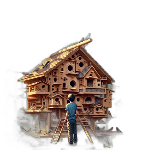 building, furniture, concept art, photorealistic, 3d render, fantasy art, snow, rain transparent PNG cut-out