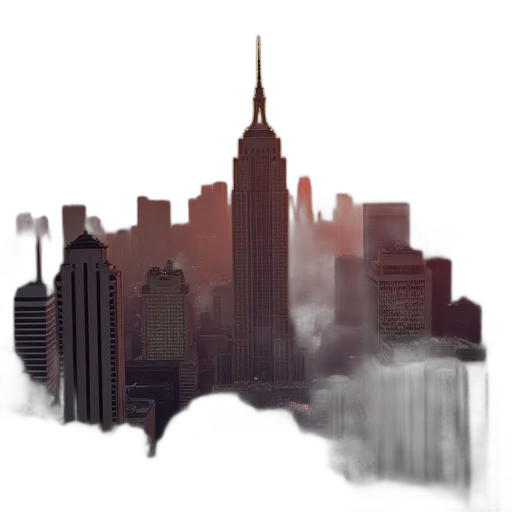 building, concept art, photorealistic, pixel art transparent PNG cut-out
