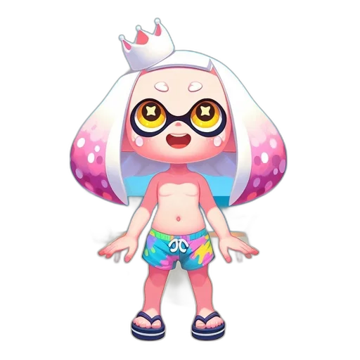 creature, animal, dress, vaporwave, concept art, pixel art, cartoon, pastel transparent PNG cut-out