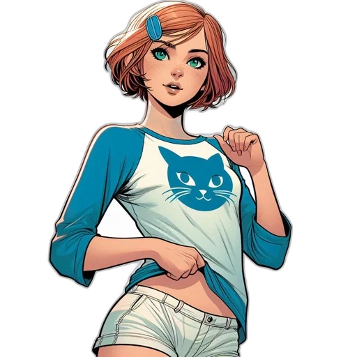 comic book art, concept art, cartoon, pixel art, blue, monochrome, image, shows transparent PNG cut-out